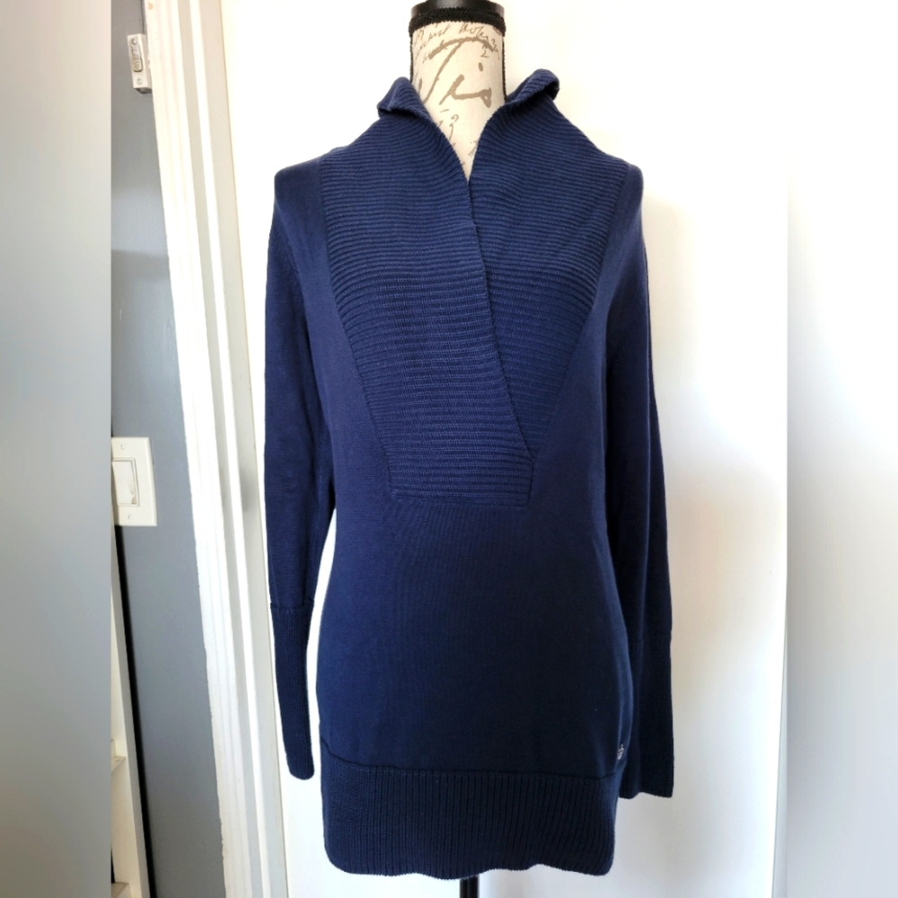 Dark Blue 100% Cotton Esprit Long Sweater size XL